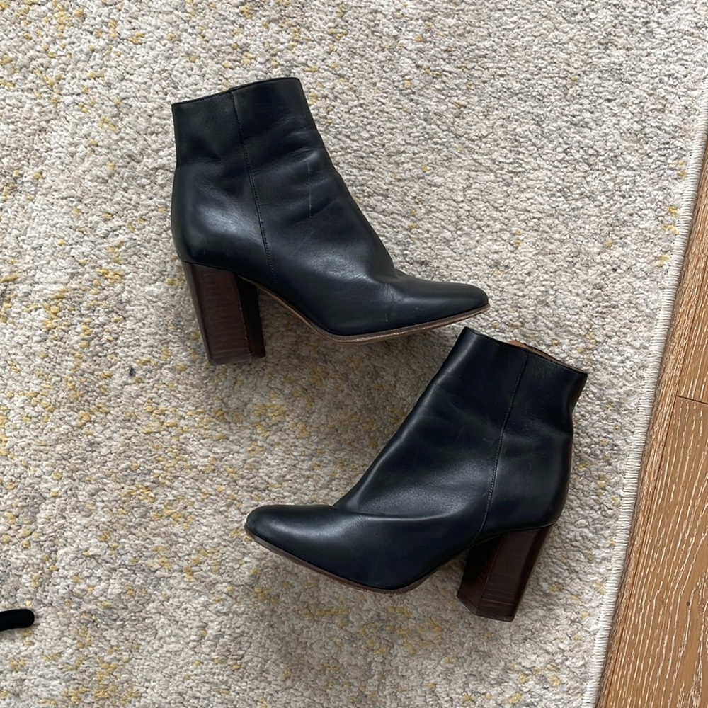 Maje leather ankle boots